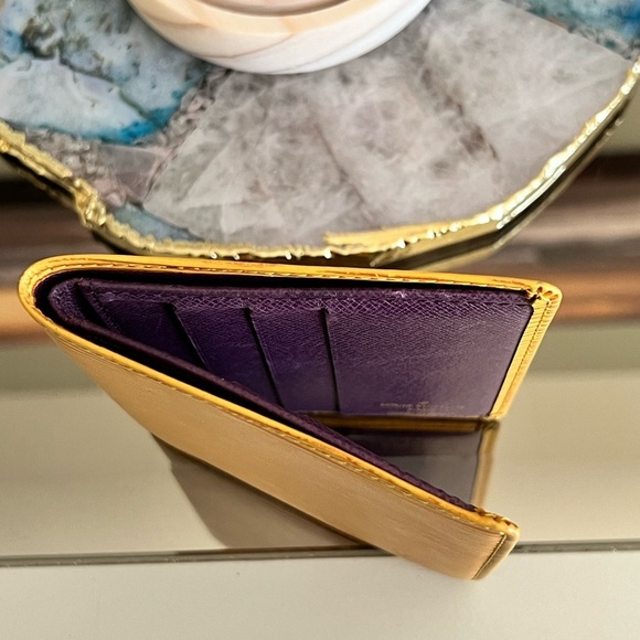 Louis Vuitton Yellow Purple Vintage Epi Wallet - Picture 4 of 7